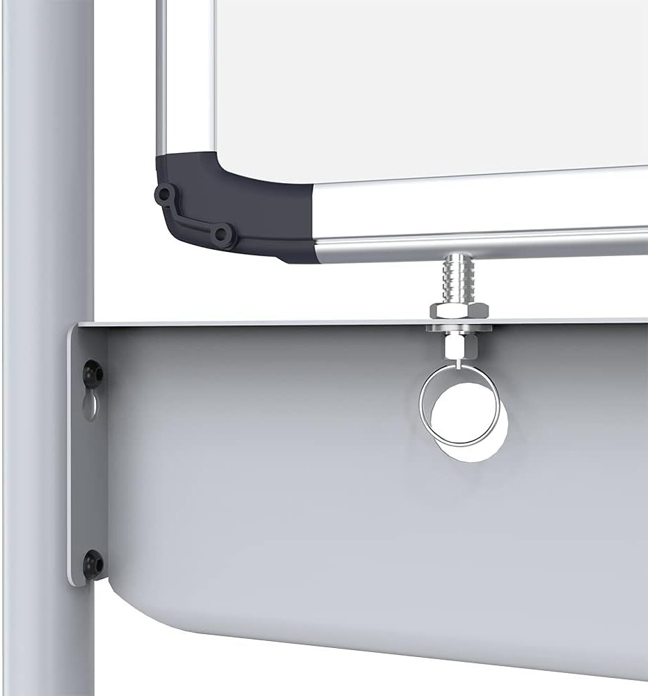 image:imageVIZPRO Doublesided Magnetic Mobile Whiteboard 24 X 36 Inches Portrait Orientation Steel Stand