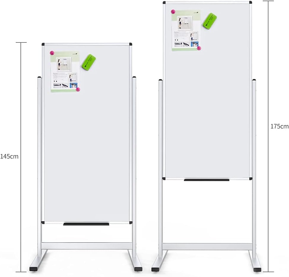 image:imageVIZPRO Doublesided Magnetic Stand Whiteboard 48 X 24 Inches Aluminium Frame amp Stand48W x 24H