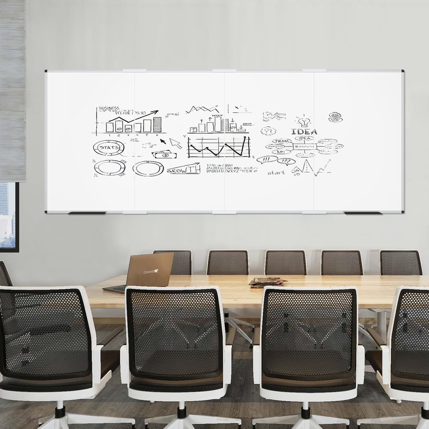 image:imageVIZPRO Magnetic WhiteboardDry Erase Board 18 X 12 Inches Includes 1 Eraser amp 2 Markers amp 4 Magnets120W x 48H