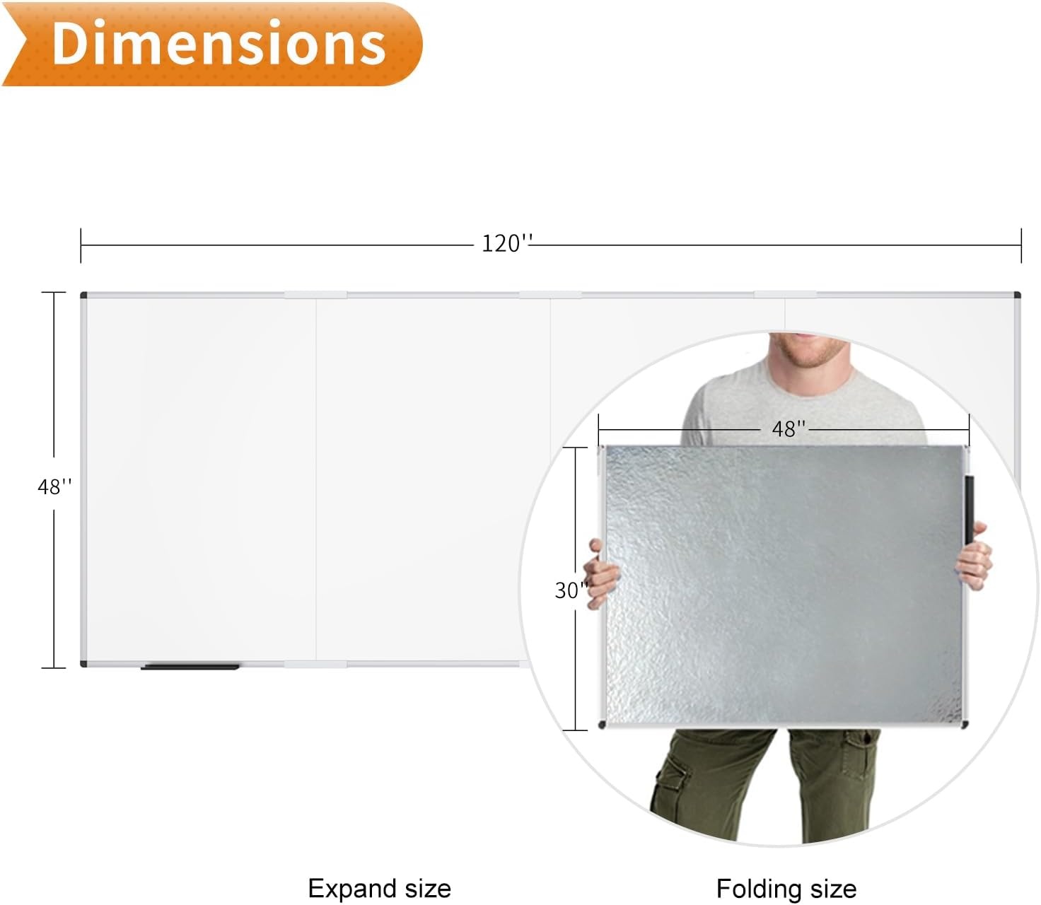 image:imageVIZPRO Magnetic WhiteboardDry Erase Board 18 X 12 Inches Includes 1 Eraser amp 2 Markers amp 4 Magnets120W x 48H
