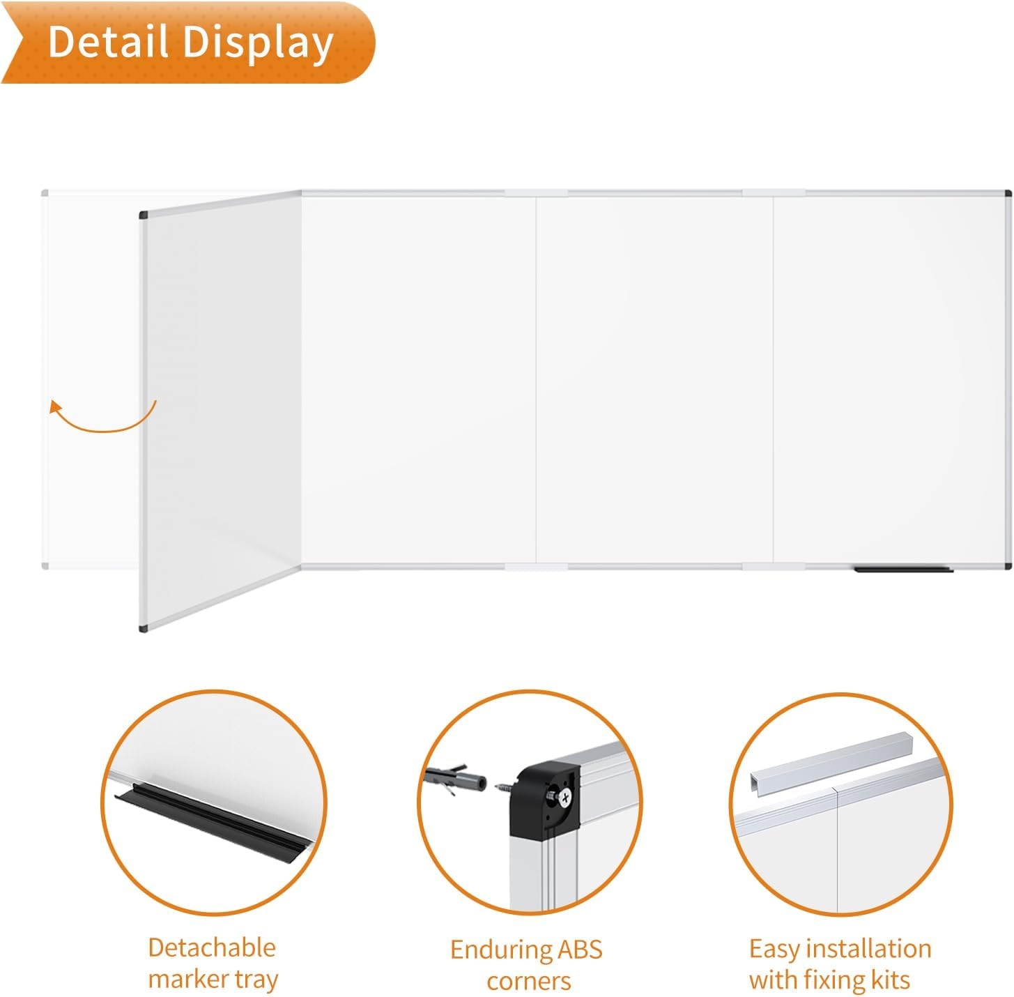 image:imageVIZPRO Magnetic WhiteboardDry Erase Board 18 X 12 Inches Includes 1 Eraser amp 2 Markers amp 4 Magnets120W x 48H