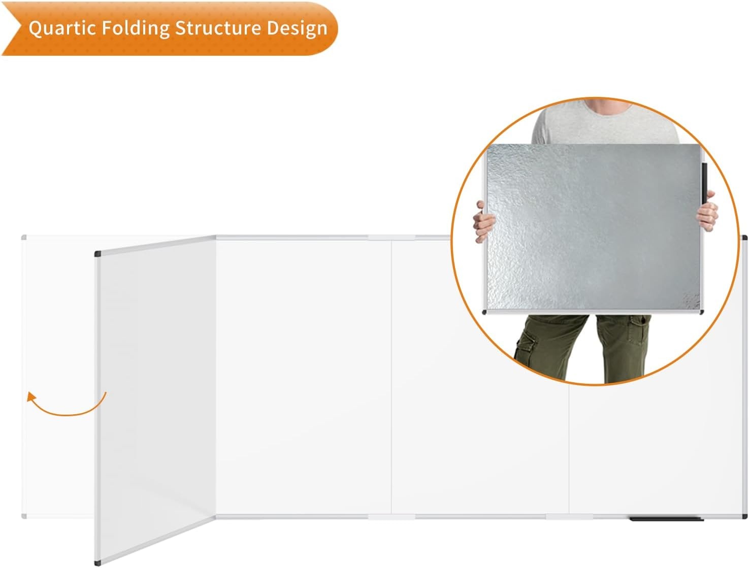 image:imageVIZPRO Magnetic WhiteboardDry Erase Board 18 X 12 Inches Includes 1 Eraser amp 2 Markers amp 4 Magnets120W x 48H