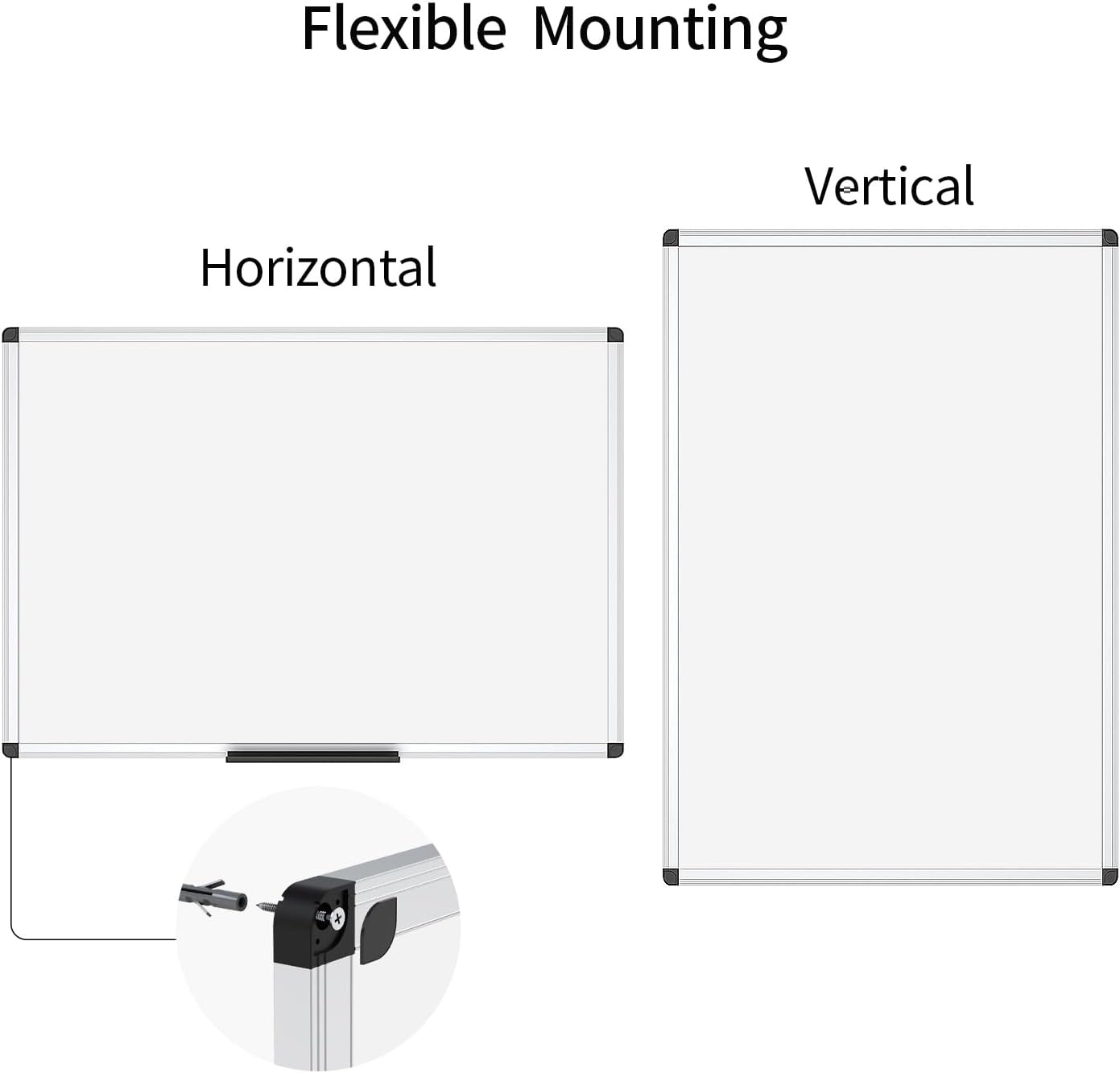 image:imageVIZPRO Magnetic WhiteboardDry Erase Board 18 X 12 Inches Includes 1 Eraser amp 2 Markers amp 4 Magnets18 X 12 Inches