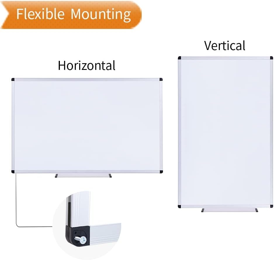 image:imageVIZPRO Magnetic WhiteboardDry Erase Board 18 X 12 Inches Includes 1 Eraser amp 2 Markers amp 4 Magnets40 X 30 Inches