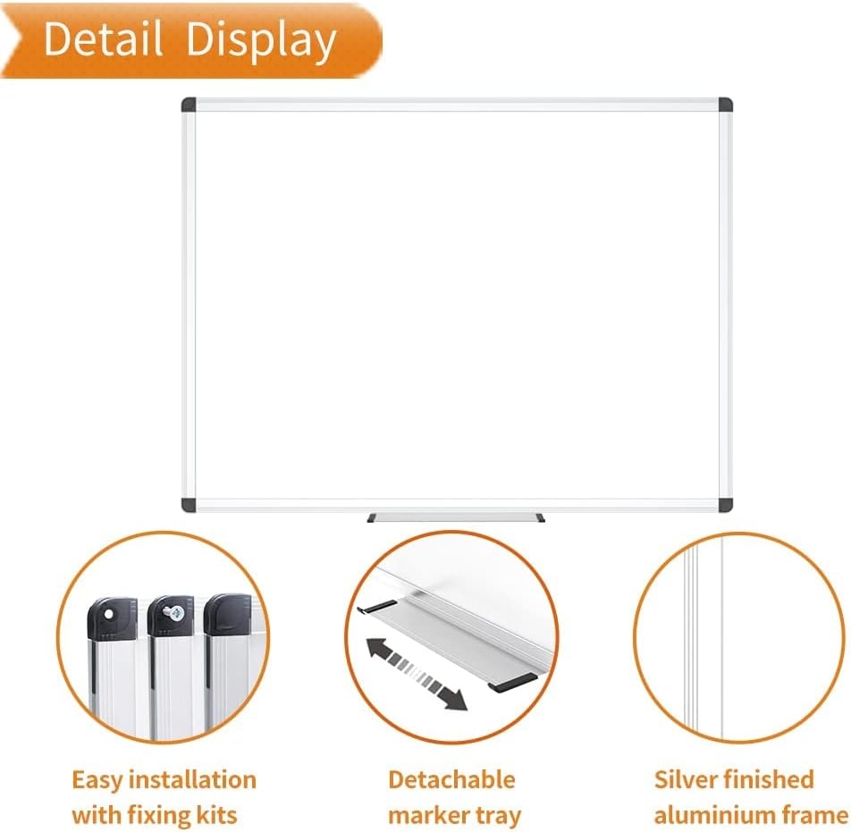 image:imageVIZPRO Magnetic WhiteboardDry Erase Board 18 X 12 Inches Includes 1 Eraser amp 2 Markers amp 4 Magnets40 X 30 Inches