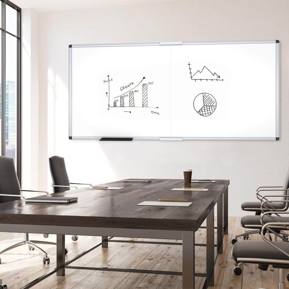 image:imageVIZPRO Magnetic WhiteboardDry Erase Board 18 X 12 Inches Includes 1 Eraser amp 2 Markers amp 4 Magnets96W x 48H