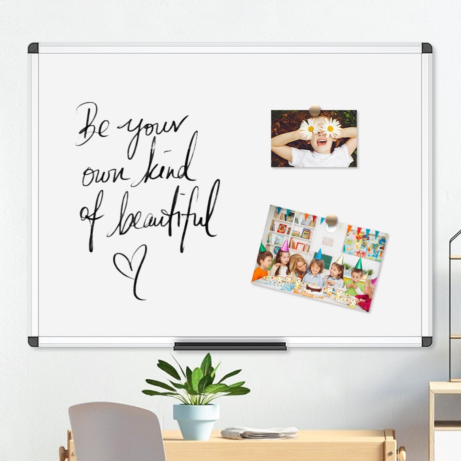 image:imageVIZPRO Magnetic WhiteboardDry Erase Board 48 X 36 Inches Pack of 224 X 18 Inches Pack of 3