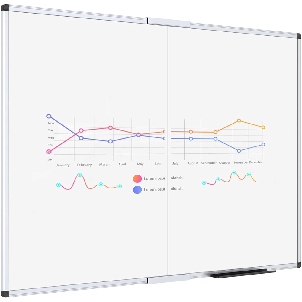 image:imageVIZPRO Dry Erase BoardMagnetic Whiteboard 96 x 48 Inches Large Wall Mounted Board for School Office and Home 8 x 448W x 36H