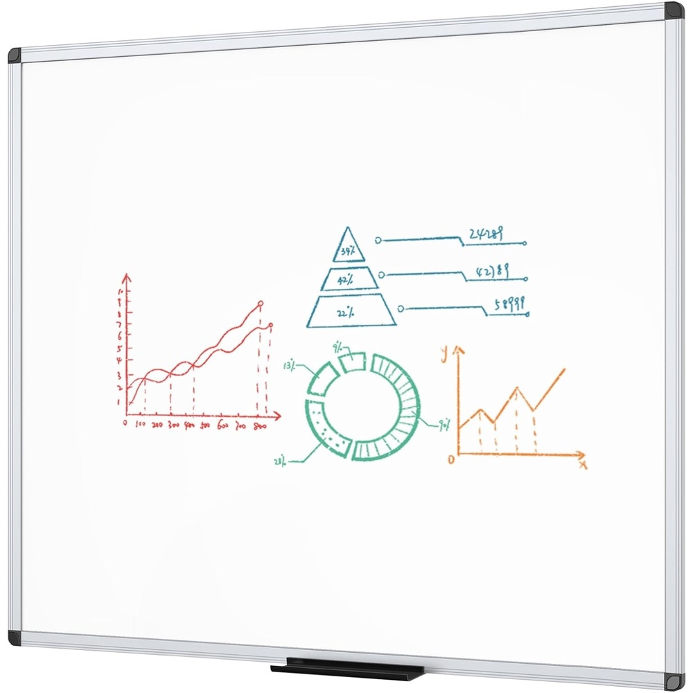 image:imageVIZPRO Dry Erase BoardMagnetic Whiteboard 96 x 48 Inches Large Wall Mounted Board for School Office and Home 8 x 448W x 48H