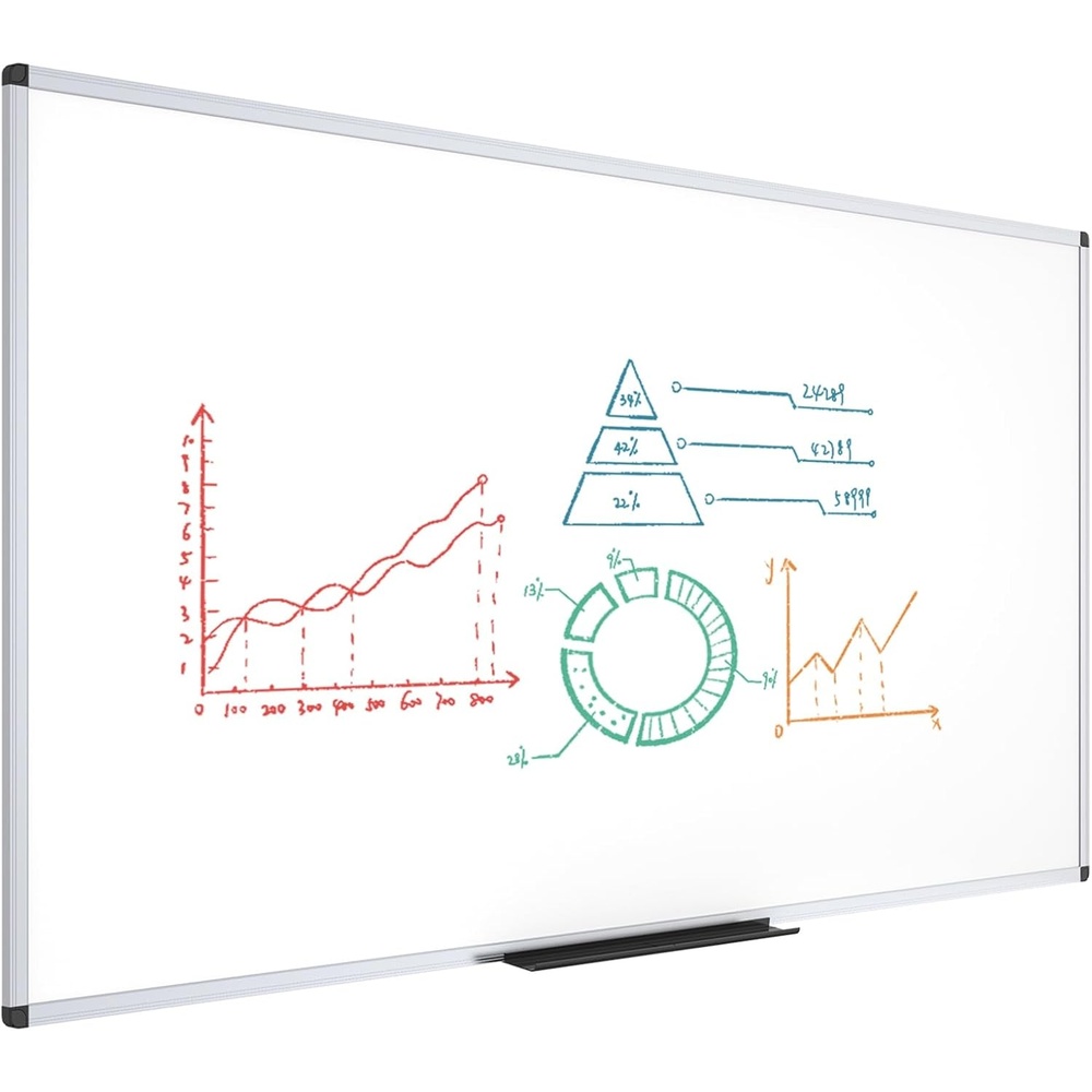 image:imageVIZPRO Dry Erase BoardMagnetic Whiteboard 96 x 48 Inches Large Wall Mounted Board for School Office and Home 8 x 496W x 40H