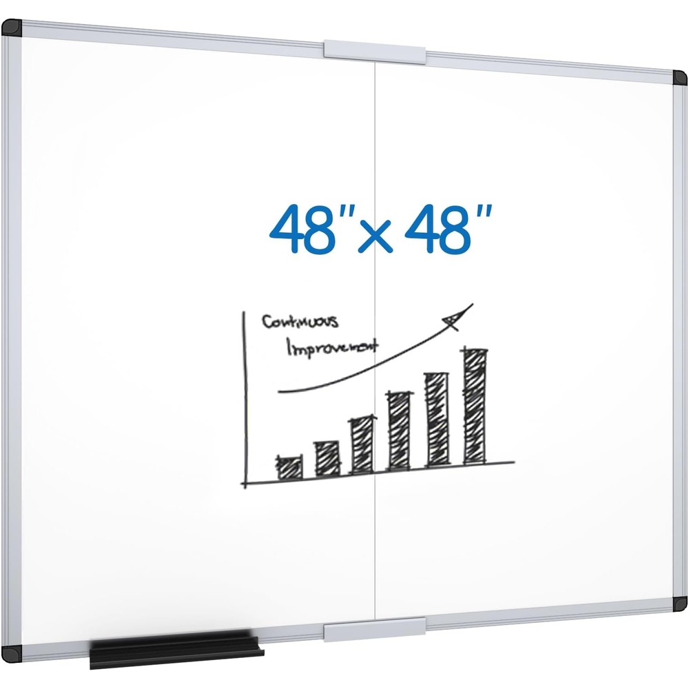 image:imageVIZPRO Magnetic WhiteboardDry Erase Board 18 X 12 Inches Includes 1 Eraser amp 2 Markers amp 4 Magnets48W x 48H