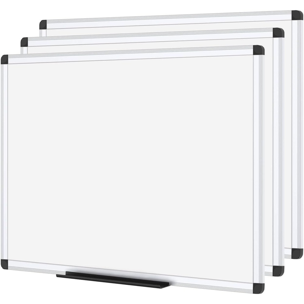 image:imageVIZPRO Magnetic WhiteboardDry Erase Board 48 X 36 Inches Pack of 224 X 18 Inches Pack of 3