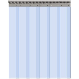 image:imageVIZPRO 6PCS Strip Door Curtain 84 Height X 36 Width 008 Inch Thickness Standard Clear PVC Curtain Strip with 56 Overlap for 3 X 7 Doors36W x 84L Pack of 1