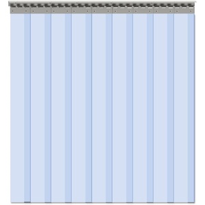 image:imageVIZPRO 6PCS Strip Door Curtain 84 Height X 36 Width 008 Inch Thickness Standard Clear PVC Curtain Strip with 56 Overlap for 3 X 7 Doors48W x 84L Pack of 1