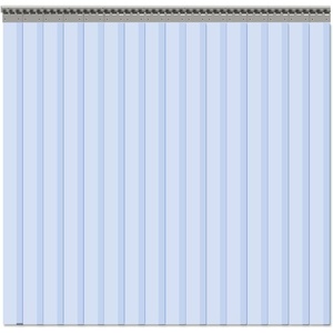 image:imageVIZPRO 6PCS Strip Door Curtain 84 Height X 36 Width 008 Inch Thickness Standard Clear PVC Curtain Strip with 56 Overlap for 3 X 7 Doors96W x 96L Pack of 1