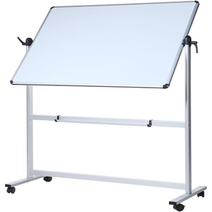 image:imageVIZPRO DoubleSided Magnetic Mobile Whiteboard 72 x 40 Inches Rolling Dry Erase Board Easel Stand on Wheels with Aluminium Frame for School Office Home60W x 48H