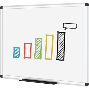 image:imageVIZPRO Dry Erase BoardNonMagnetic Whiteboard 48 x 36 Inches Wall Mounted Board for School Office and Home48W x 36H