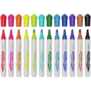 image:imageVIZPRO Dry Erase Markers Fine Bullet Tip 3 Assorted Colors 12Count LowOdor Whiteboard PensChisel Tip