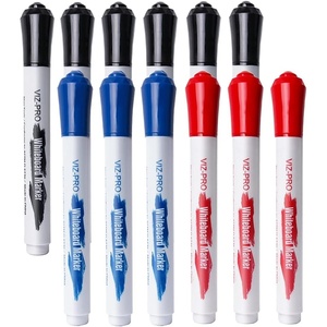 image:imageVIZPRO Dry Erase Markers Fine Bullet Tip 3 Assorted Colors 12Count LowOdor Whiteboard PensFine Tip