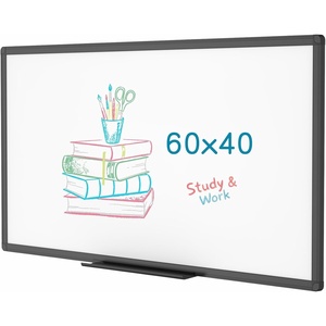 image:imageVIZPRO Magnetic Dry Erase White Board 48 X 36 Inches Black Aluminium Frame60 X 40 Inches
