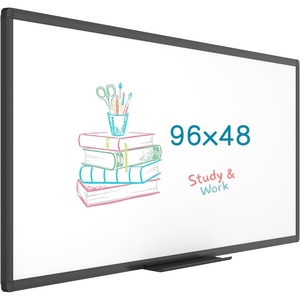 image:imageVIZPRO Magnetic Dry Erase White Board 48 X 36 Inches Black Aluminium Frame96 X 48 Inches