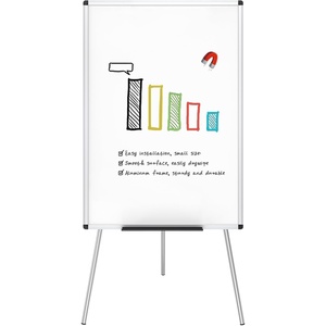 image:imageVIZPRO Magnetic Portable Easel Dry Erase Board Flipchart Easel Stand Tripod Whiteboard 24W x 36L36 x 24 Inches