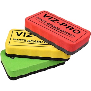image:imageVIZPRO Magnetic White Board Eraser 3 Colored Eraser 3 Piece3 Pack