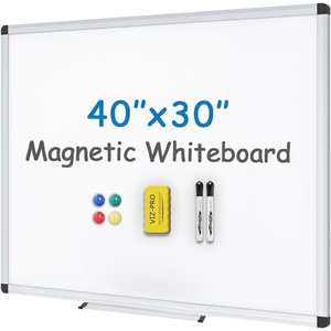 image:imageVIZPRO Magnetic WhiteboardDry Erase Board 18 X 12 Inches Includes 1 Eraser amp 2 Markers amp 4 Magnets40 X 30 Inches