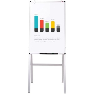 image:imageVIZPRO Melamine HStand WhiteboardAdjustable Dry Erase Easel24 x 36 Inches24W x 36H