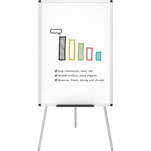 image:imageVIZPRO Whiteboard Easel 36 x 24 Inches Portable Dry Erase Board Height Adjustable With Flipchart PadStandard 36 X 24 Inches