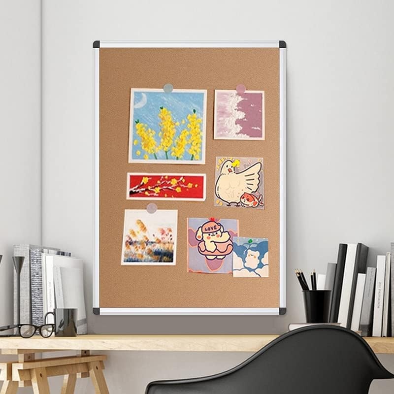 image:imageVIZPRO Cork Notice Board 24 X 18 Inches 3 Pack Silver Aluminium Frame2 Pack 48 X 36 Inches