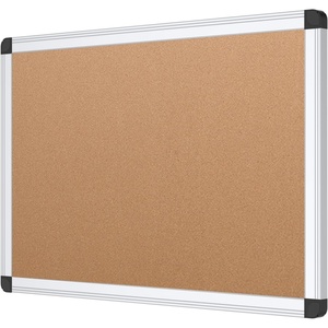 image:imageVIZPRO Cork Notice Board 24 X 18 Inches 3 Pack Silver Aluminium Frame18 X 12 Inches