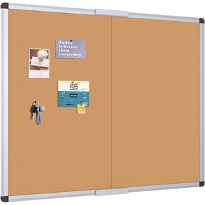 image:imageVIZPRO Cork Notice Board 24 X 18 Inches 3 Pack Silver Aluminium Frame48 X 48 Inches