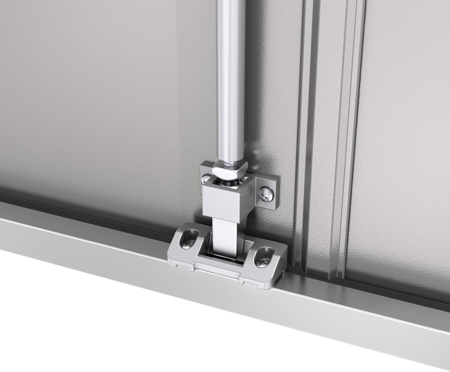 image:imageVIZPRO Quick Mount Fire Exit Door Double with Panic Bar Gray Left SideActive Leaf Outward