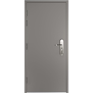 image:imageVIZPRO Quick Mount Steel Security Door with Frame and Hardware Gray Right SideHinged Inward 39 916  41 78 Width Adjustable 83 12 HeightLeft SideHinged Outward