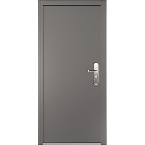 image:imageVIZPRO Quick Mount Steel Security Door with Frame and Hardware Gray Right SideHinged Inward 39 916  41 78 Width Adjustable 83 12 HeightLeft SideHinged Inward
