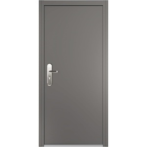 image:imageVIZPRO Quick Mount Steel Security Door with Frame and Hardware Gray Right SideHinged Inward 39 916  41 78 Width Adjustable 83 12 HeightRight SideHinged Inward